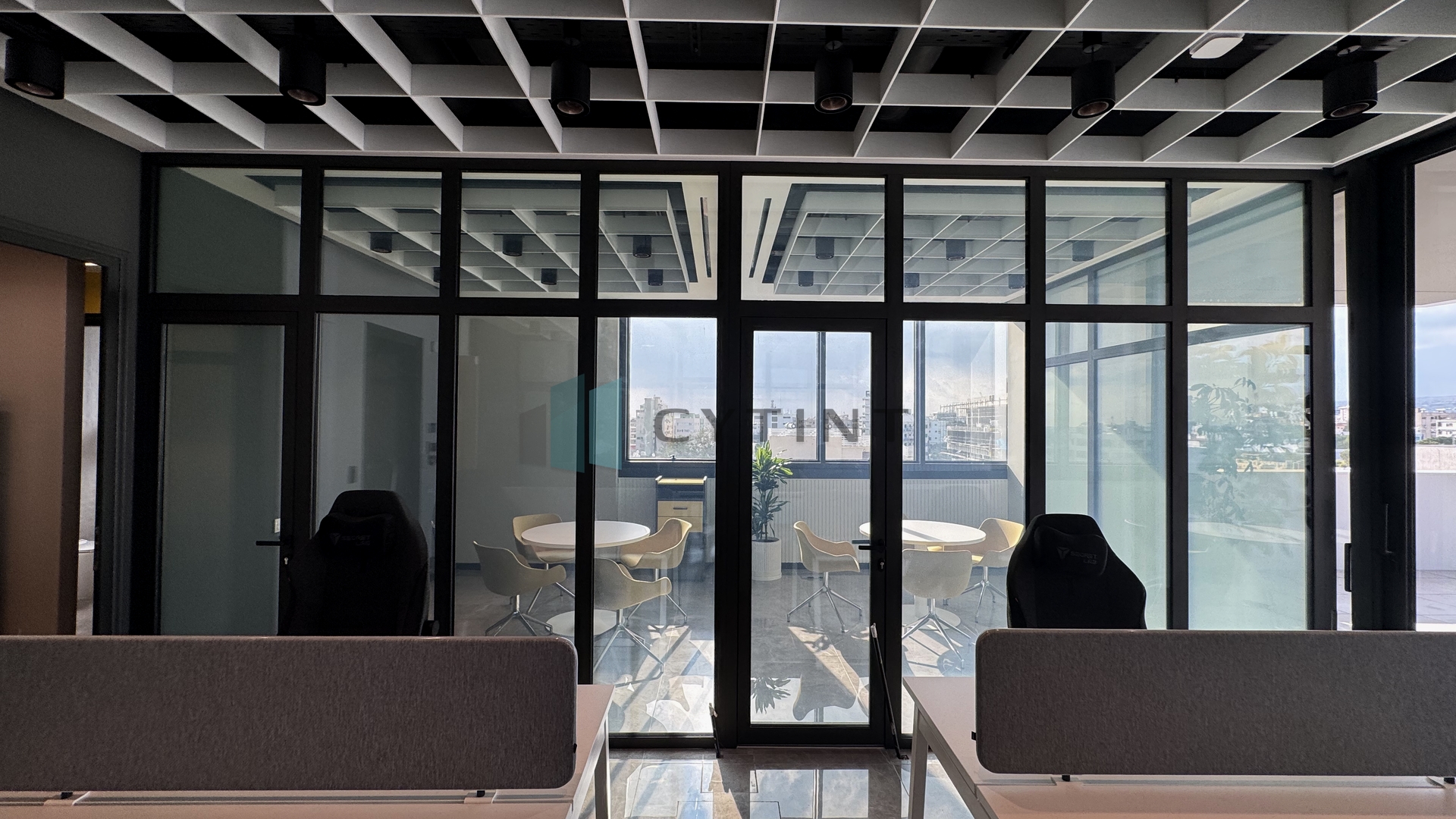 Super Clear White Smart Film in office application