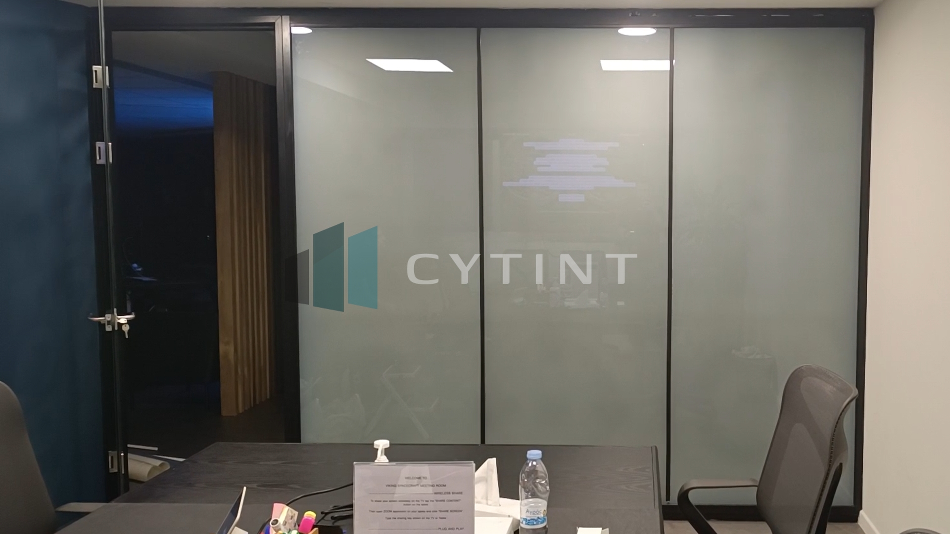 Mayflower office with Smart Film in opaque state