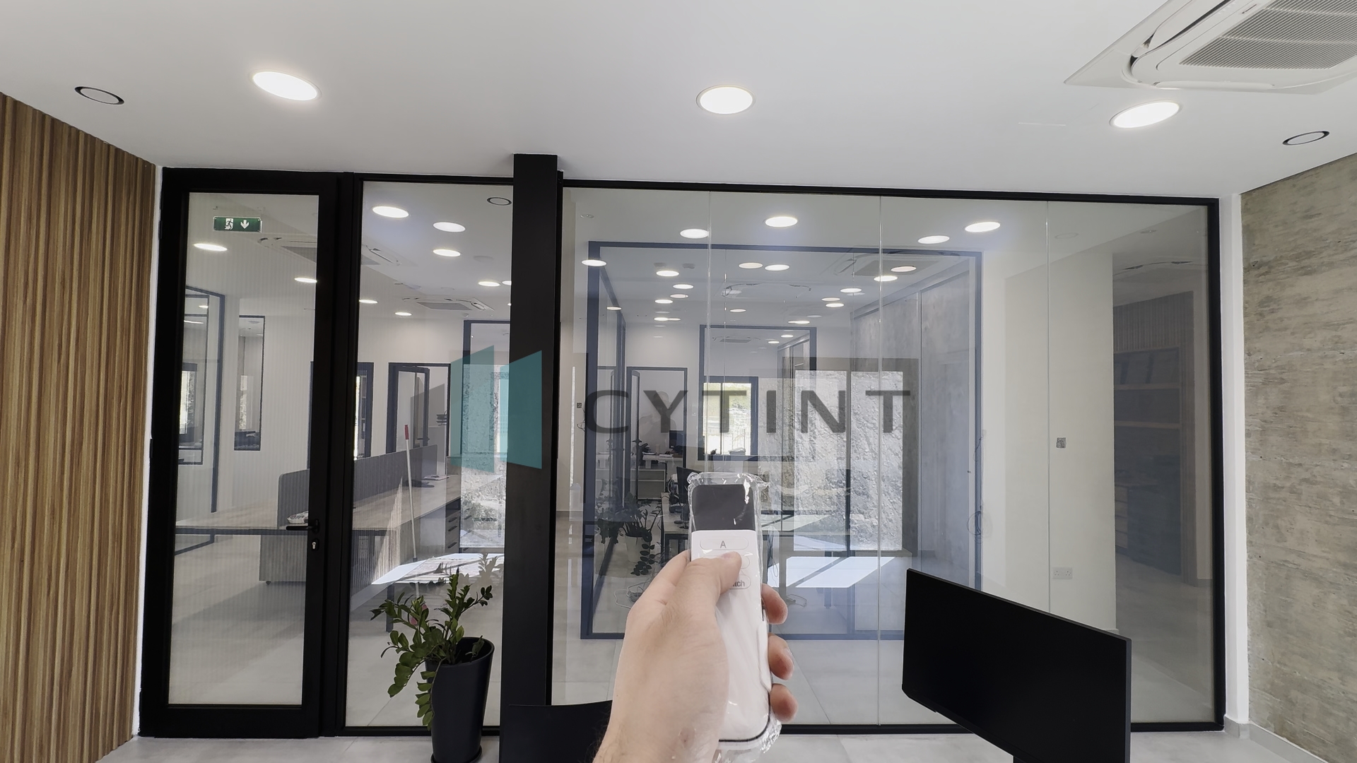 Ultra Clear White Smart Film in office application