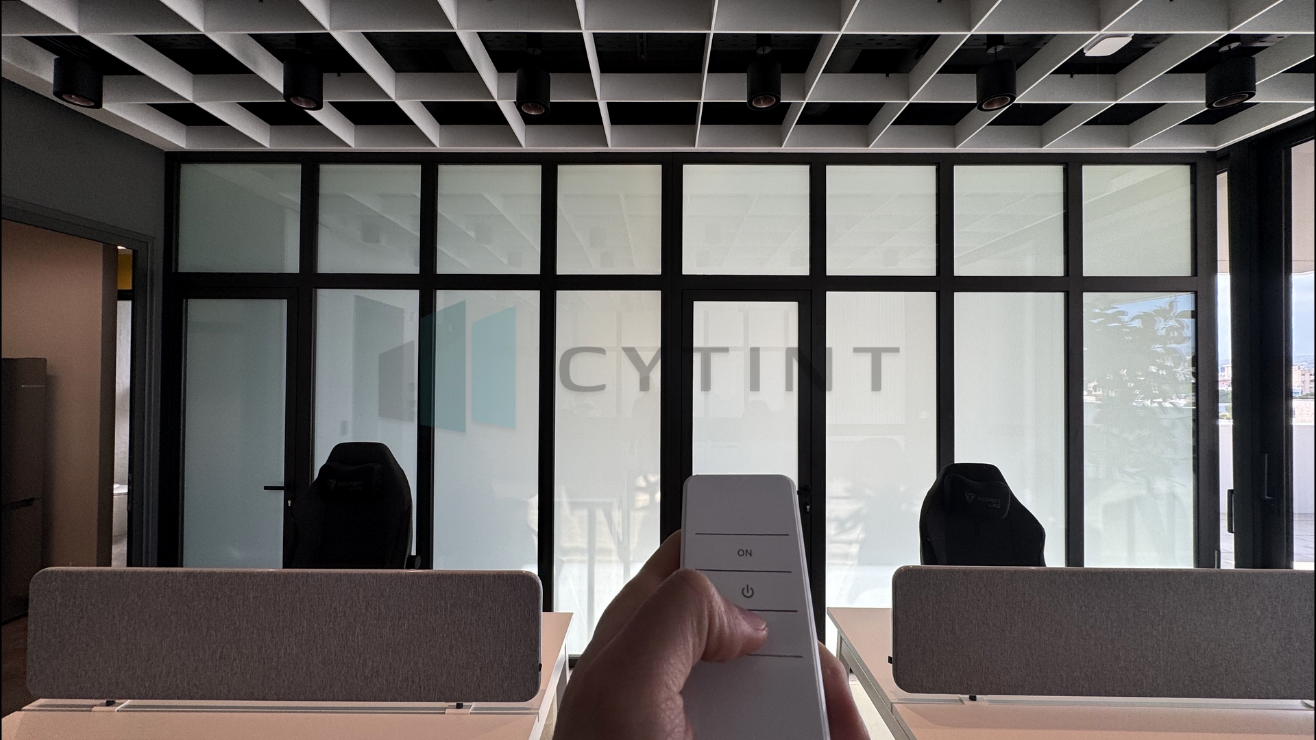Business center Smart Film installation
