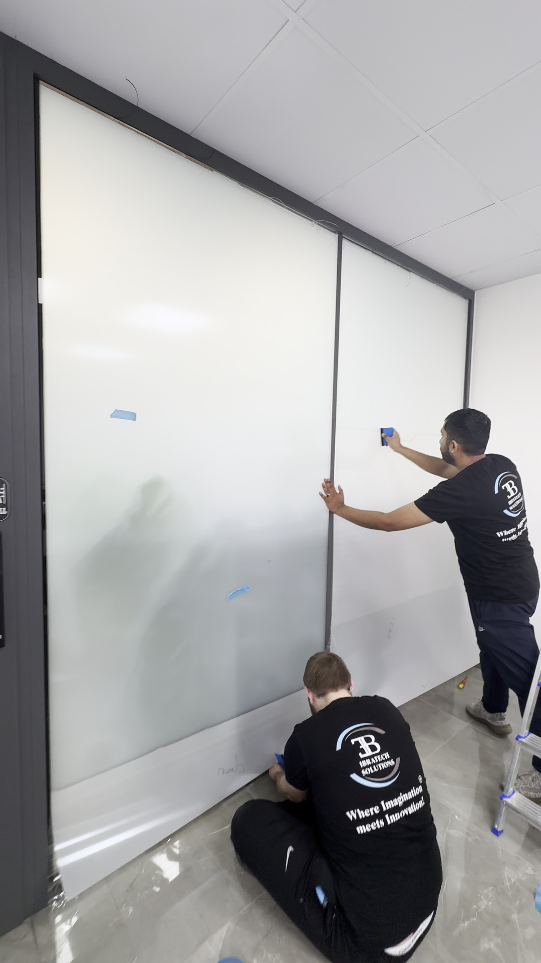 Office Smart Film installation in Cyprus